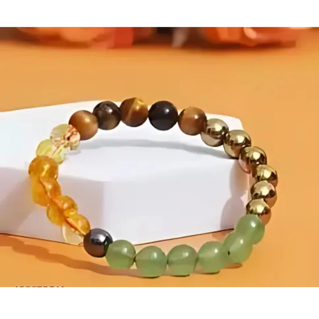 Natural Crystal Money Magnet Bracelet – Unlock Prosperity with Positive Energy